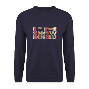 fun under the tree beach holiday statement cute - Unisex Pullover - Navy - Vorne - Alina (178cm) & Michal (187cm)