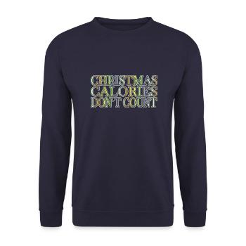 awesome jokes gift birthday present present idea - Unisex Sweatshirt - navy - Front - Alina (178cm) & Michal (187cm)