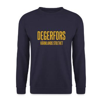 Degerfors - Unisex Sweatshirt - navy - Front - Alina (178cm) & Michal (187cm)