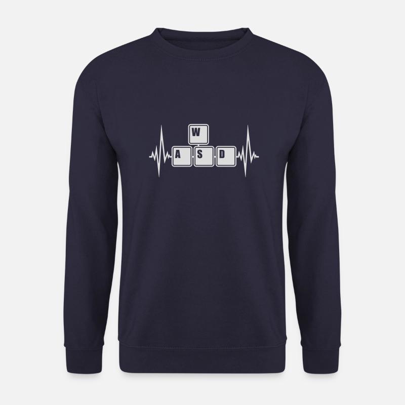 WASD Tastatur Tasten Gamer - Unisex Pullover - Navy