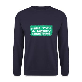 baby fairy tail boat jokes present idea comic axie - Unisex Sweatshirt - navy - Front - Alina (178cm) & Michal (187cm)