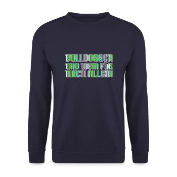 weinfest weißweinschorle weißwein hund - Unisex Pullover - Navy - Vorne - Alina (178cm) & Michal (187cm)