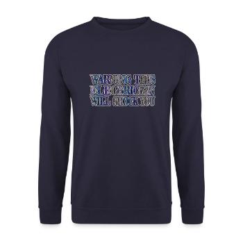 witzig tier hund lieblingshund dogge - Unisex Pullover - Navy - Vorne - Alina (178cm) & Michal (187cm)