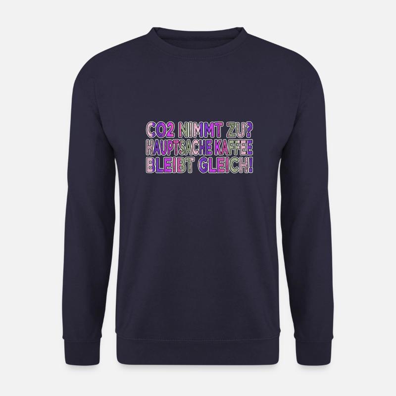 kaffeetasse koffein montag bürotasse spaß - Unisex Pullover - Navy