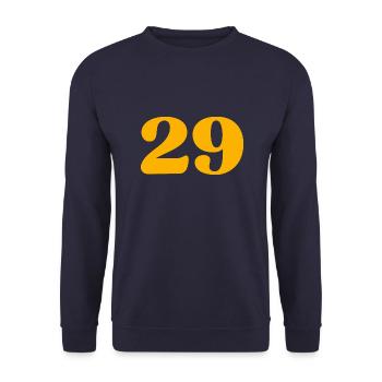 29 - Unisex Pullover - Navy - Vorne - Alina (178cm) & Michal (187cm)