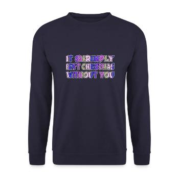 Dictons comiques Present Idea Plage Cool Mignon - Sweat-shirt Unisexe - marine - Devant - Alina (178cm) & Michal (187cm)