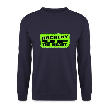 Love Quotes Joke Self-Love Archery Events - Unisex Sweatshirt - navy - Front - Alina (178cm) & Michal (187cm)