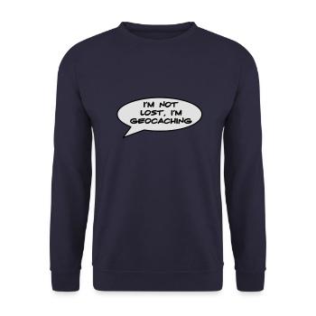 Geocaching - Unisex Pullover - Navy - Vorne - Alina (178cm) & Michal (187cm)
