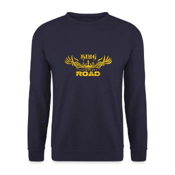 King of the road light - Unisex Sweatshirt - navy - Front - Alina (178cm) & Michal (187cm)