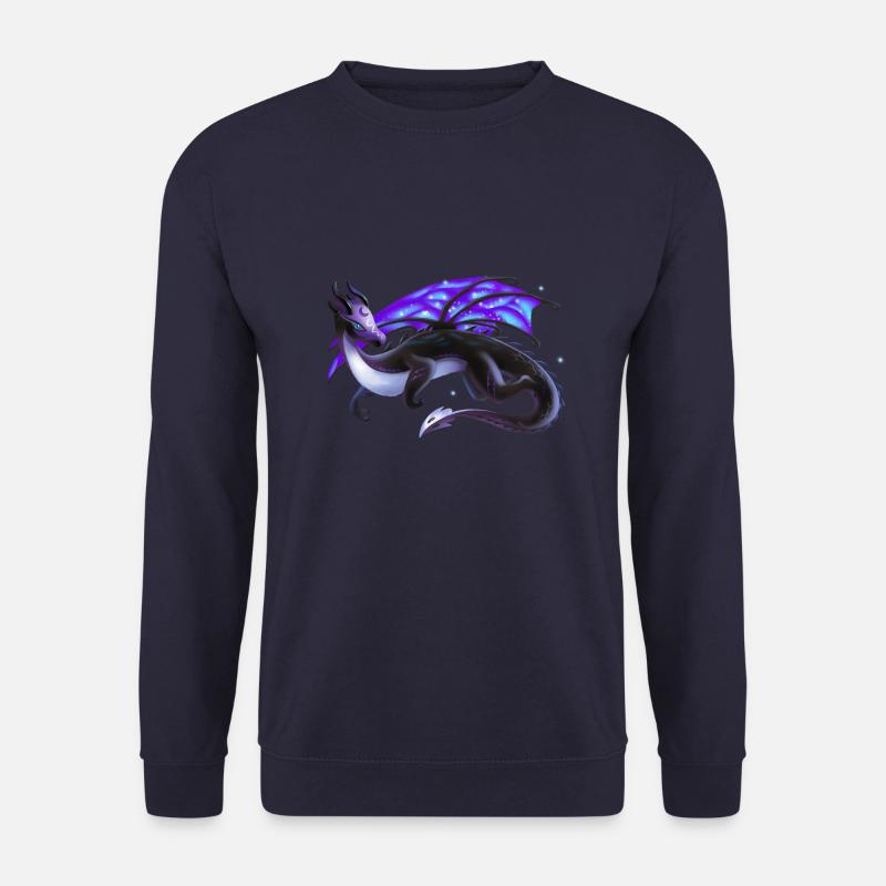 Magischer Nacht Drache - Drachen der Elemente - Unisex Pullover - Navy
