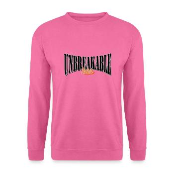unbreakable gym motiviert training hart bester - Unisex Pullover - Pink - Vorne