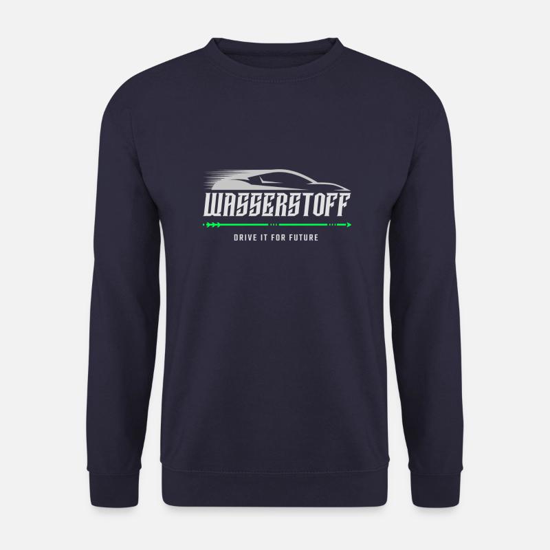 Wasserstoff Autos Antrieb der Zukunft Klima Green - Unisex Pullover - Navy