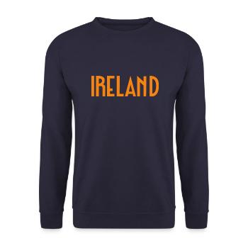 Ireland - Unisex Sweatshirt - navy - Front - Alina (178cm) & Michal (187cm)