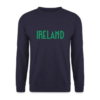 Ireland - Unisex Sweatshirt - navy - Front - Alina (178cm) & Michal (187cm)