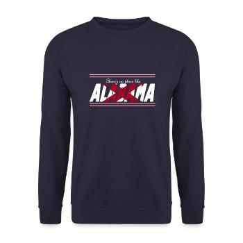 There's no place like alabama - Unisex Sweatshirt - navy - Front - Alina (178cm) & Michal (187cm)
