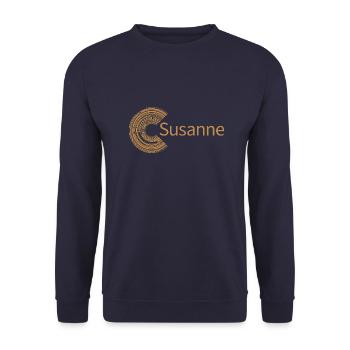 Für Susanne - Unisex Pullover - Navy - Vorne - Alina (178cm) & Michal (187cm)
