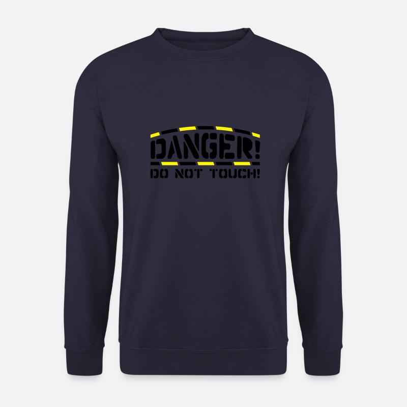 danger_do_not_touch_t2 - Unisex Pullover - Navy