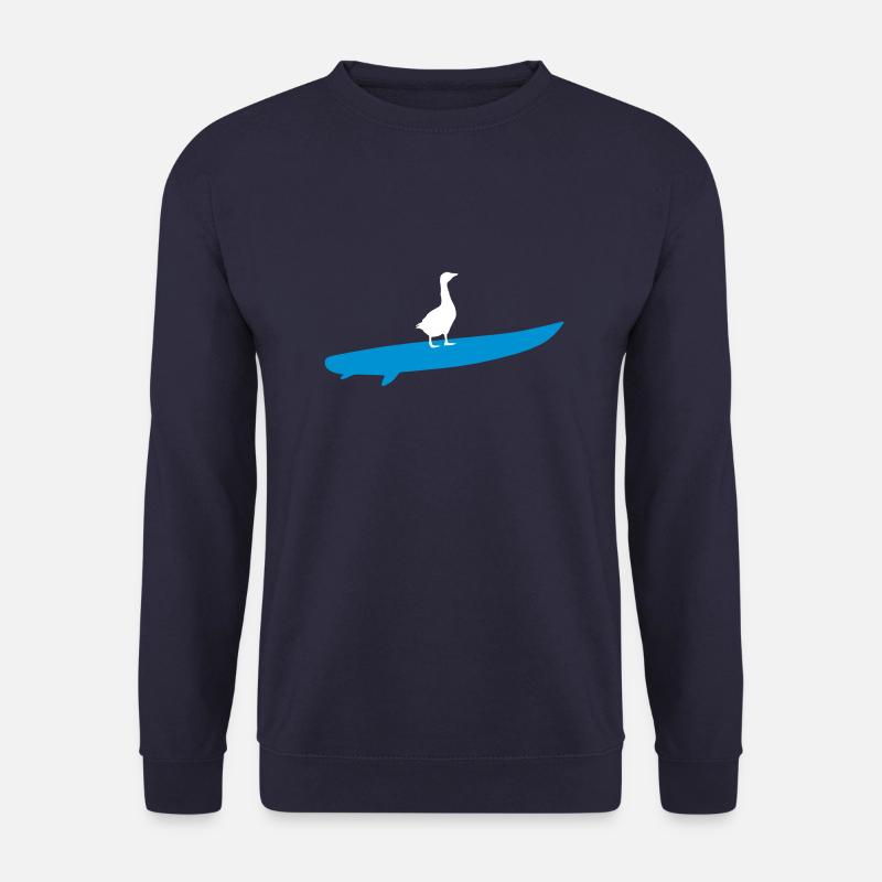 Surfende Gans Silhouette - Unisex Pullover - Navy