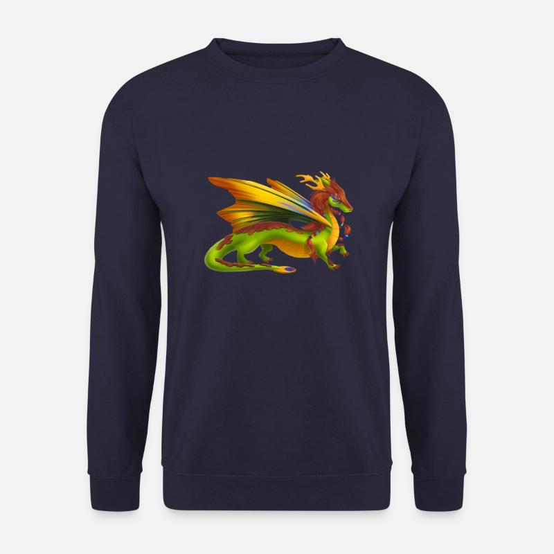 Dragon de la Terre magique - Dragons des éléments - Sweat-shirt Unisexe - marine