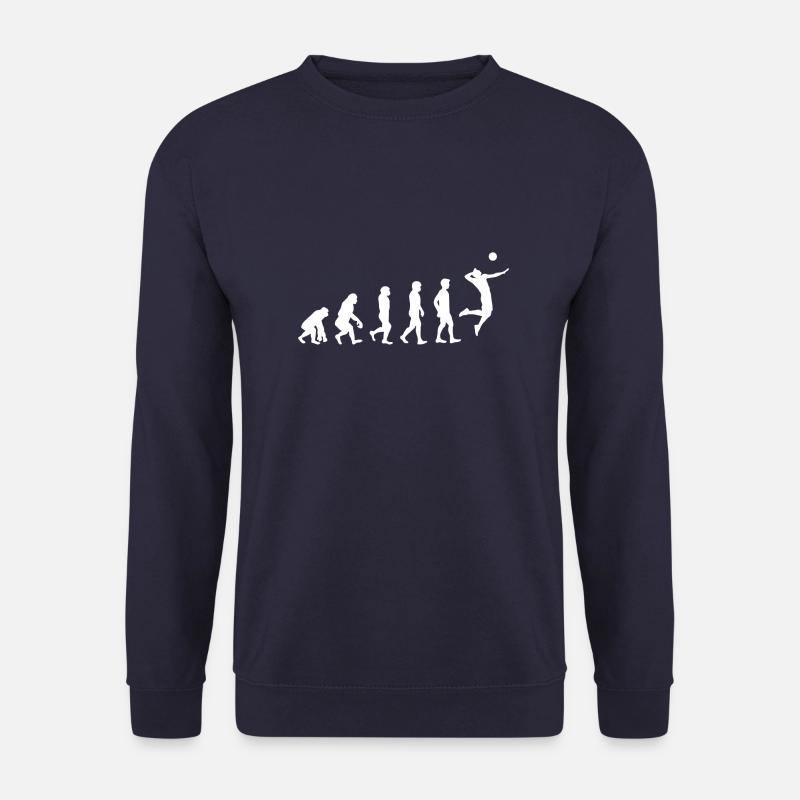 Volleyball Evolution Entwicklung Beachvolleyball - Unisex Pullover - Navy