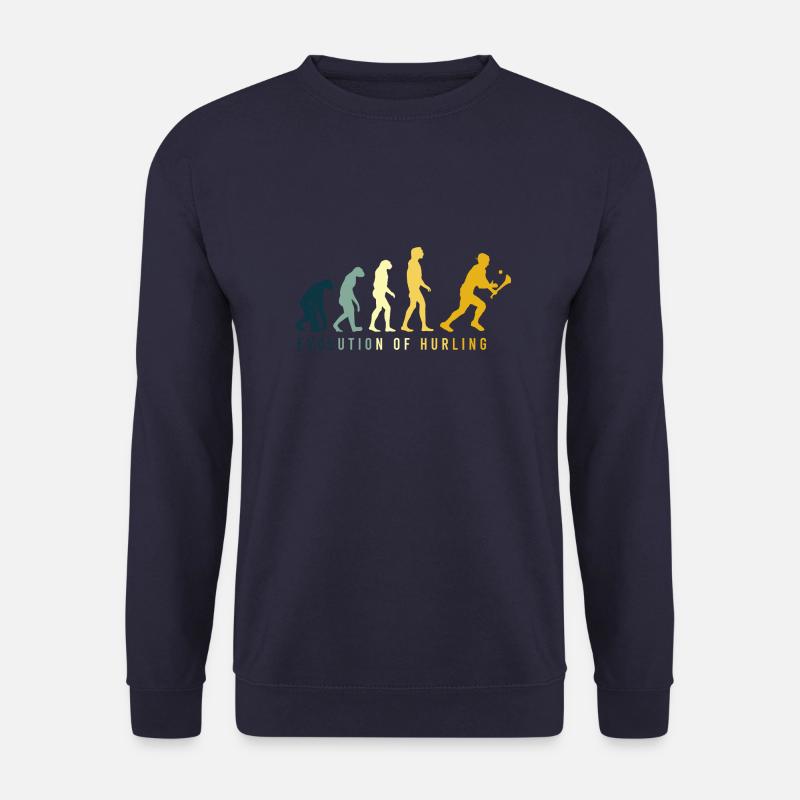 Die Evolution von Hurling - Unisex Pullover - Navy