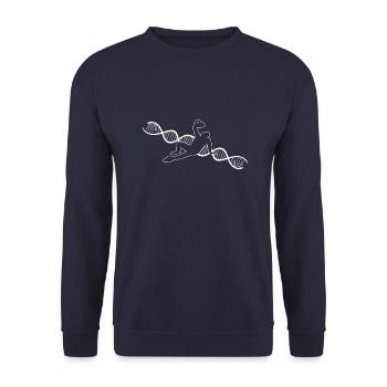 Fitness Bodybuilder Musculation Athlètes Muscle - Sweat-shirt Unisexe - marine - Devant - Alina (178cm) & Michal (187cm)