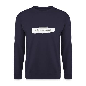 Where Is My Mind? - Unisex Pullover - Navy - Vorne - Alina (178cm) & Michal (187cm)