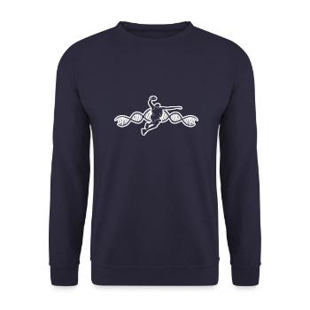 Club de basket-ball Joueurs de basket-ball Amateurs de basket-ball - Sweat-shirt Unisexe - marine - Devant - Alina (178cm) & Michal (187cm)