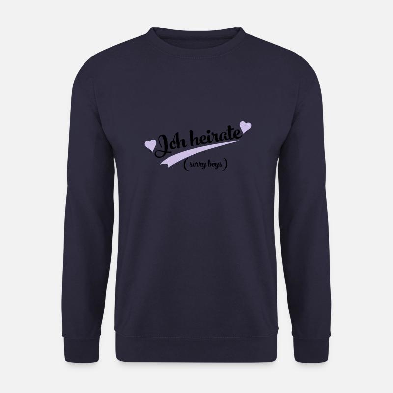 lustiger spruch - Unisex Pullover - Navy