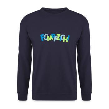 50. Fuempfzich - 3c - Unisex Pullover - Navy - Vorne - Alina (178cm) & Michal (187cm)