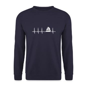 Sailing - Unisex Pullover - Navy - Vorne - Alina (178cm) & Michal (187cm)