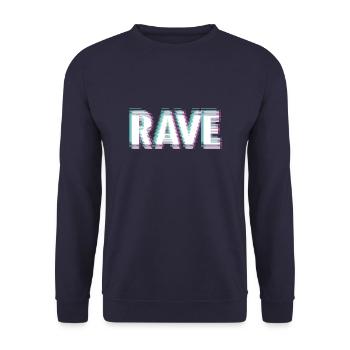 Rave - Unisex Pullover - Navy - Vorne - Alina (178cm) & Michal (187cm)