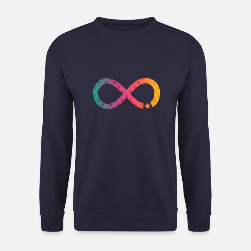 Infinity Star rainbow - Unisex Sweatshirt - navy