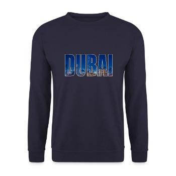 Dubaï - Sweat-shirt Unisexe - marine - Devant - Alina (178cm) & Michal (187cm)