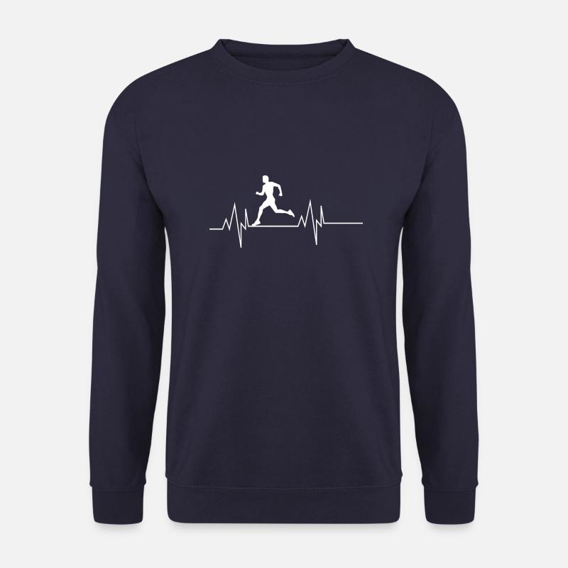 Running Man Herzschlag - Unisex Pullover - Navy