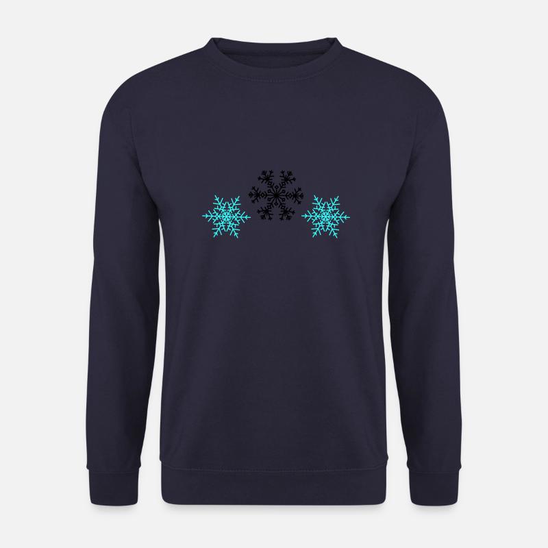Schneeflocken - Unisex Pullover - Navy