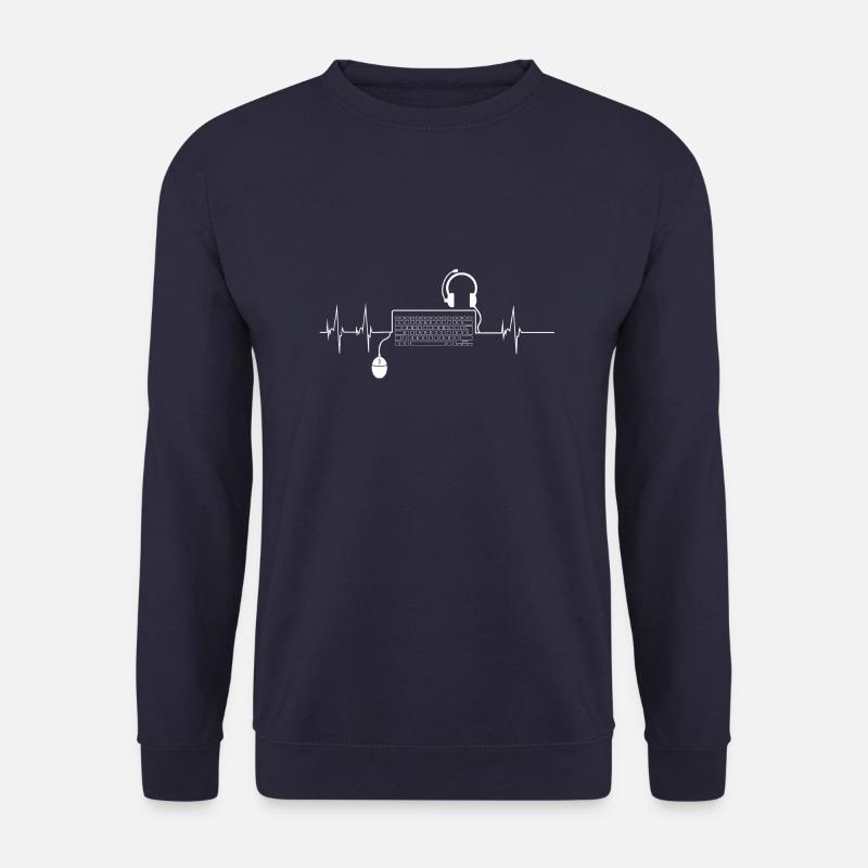 Herzschlag PC Gamer - Unisex Pullover - Navy