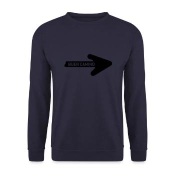 Buen Camino - Unisex Pullover - Navy - Vorne - Alina (178cm) & Michal (187cm)