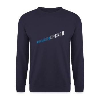 I closed my book - Unisex Pullover - Navy - Vorne - Alina (178cm) & Michal (187cm)