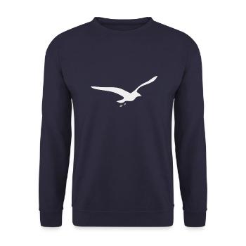 Gull - Unisex Sweatshirt - navy - Front - Alina (178cm) & Michal (187cm)