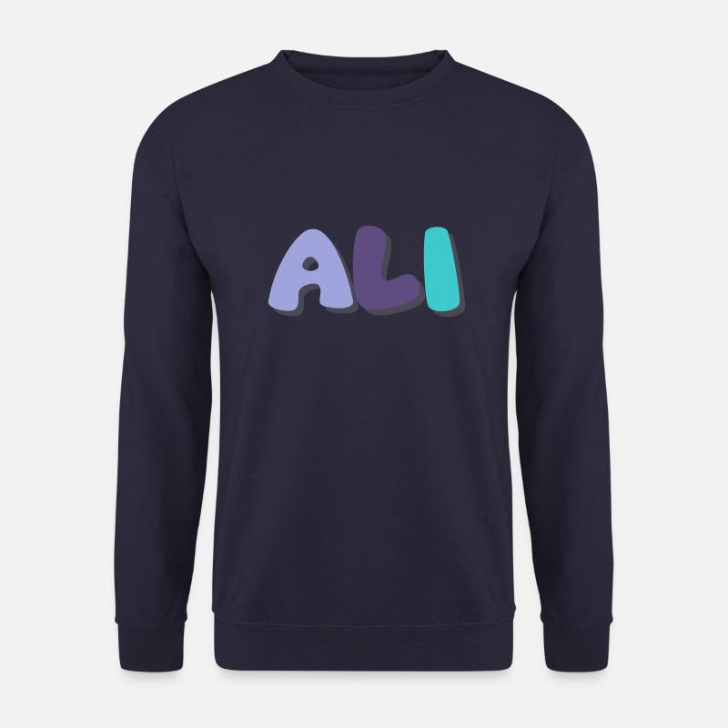 Name - Ali - Unisex Pullover - Navy