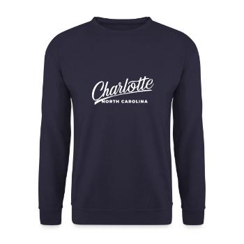 Charlotte North Carolina - Sweat-shirt Unisexe - marine - Devant - Alina (178cm) & Michal (187cm)