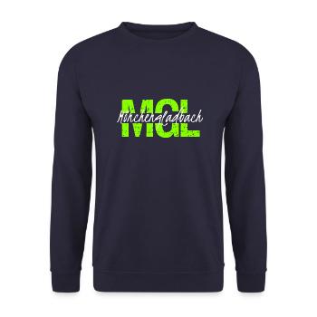 MGL Mönchengladbach - Sweat-shirt Unisexe - marine - Devant - Alina (178cm) & Michal (187cm)