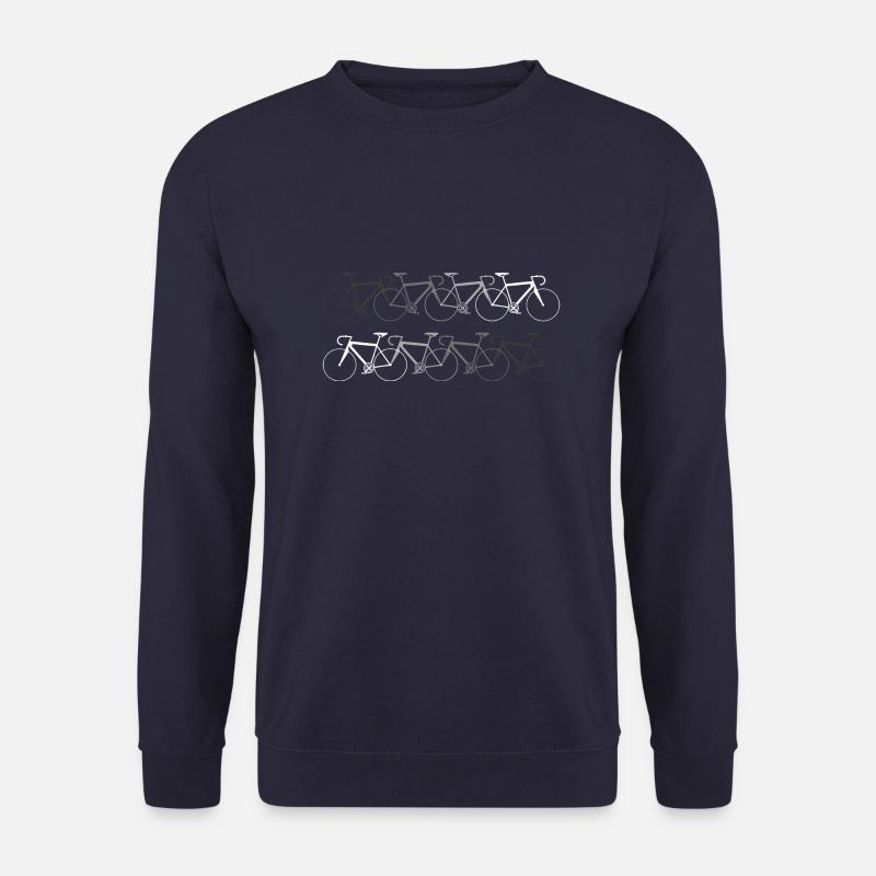 Rennrad Fahrrad schwarz weiß - Unisex Pullover - Navy