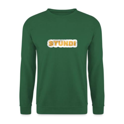 STUNDI gelb auf weiß - Unisex Pullover