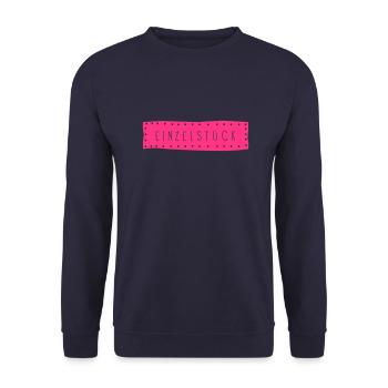 Einzelstück - Unisex Pullover - Navy - Vorne - Alina (178cm) & Michal (187cm)