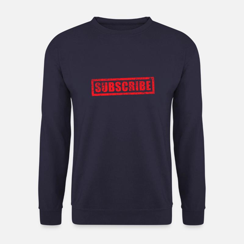Grunge-Stempel abonnieren - Unisex Pullover - Navy