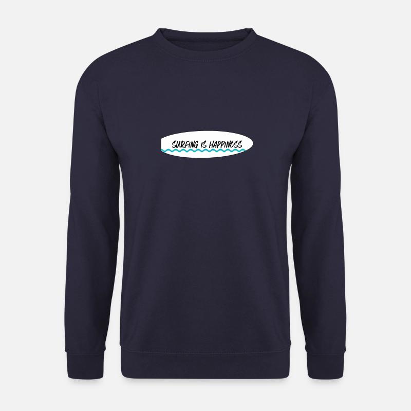 Surfing is happiness - Unisex Pullover - Navy