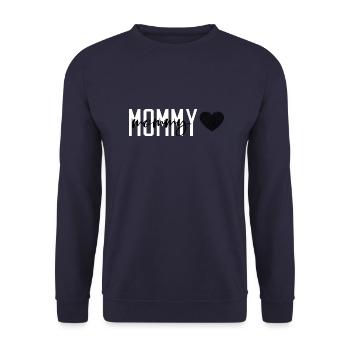 Mommy - Unisex Pullover - Navy - Vorne - Alina (178cm) & Michal (187cm)