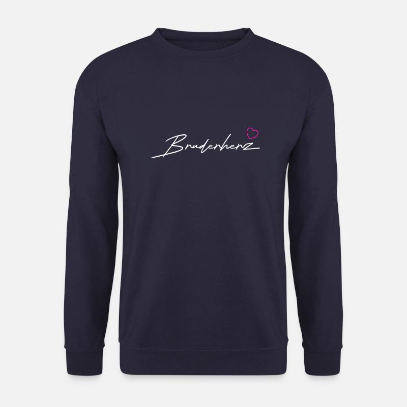 Bruderherz Geschenk in White - Unisex Pullover - Navy